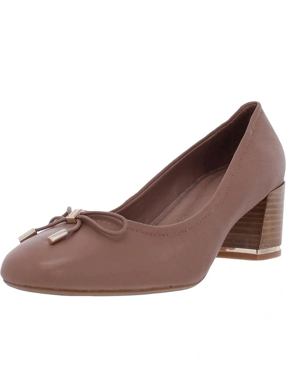 Kenneth Cole women’s Brown Low Block Heel Bow Pump size 9